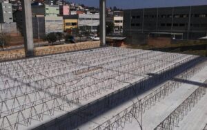 Treliça na construção